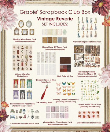 Vintage Reverie-Themed Grabie Scrapbook Club Box